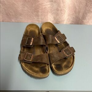 Birkenstock Men’s Brown Double Strap Sandals